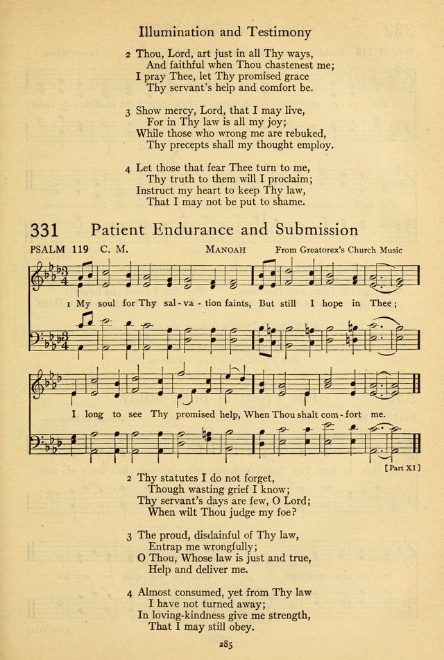 The Psalter: with responsive readings page 287