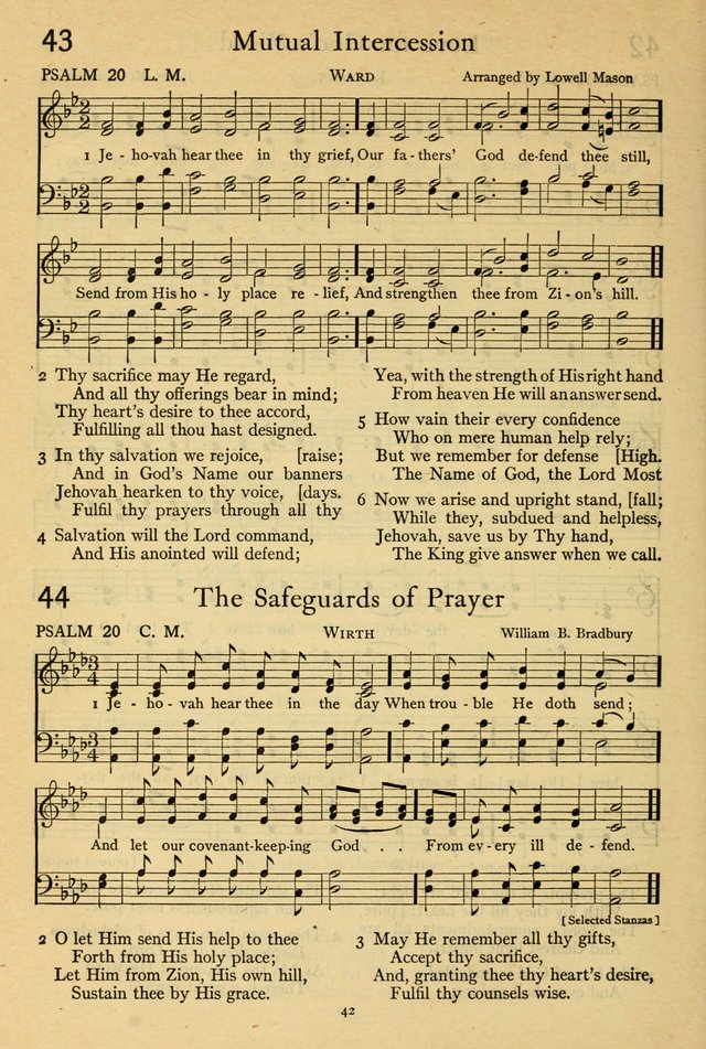 The Psalter: with responsive readings page 42