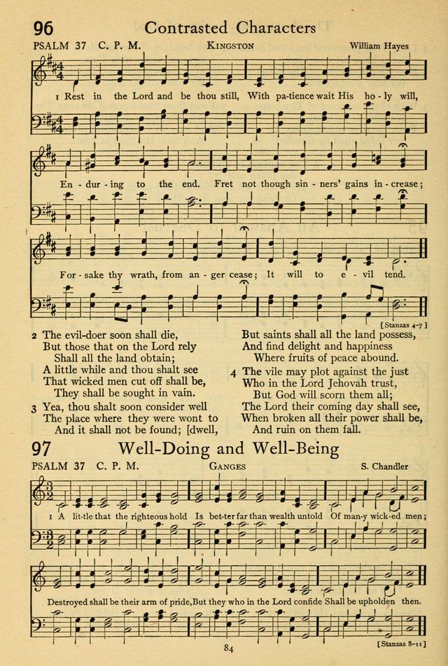 The Psalter: with responsive readings page 84