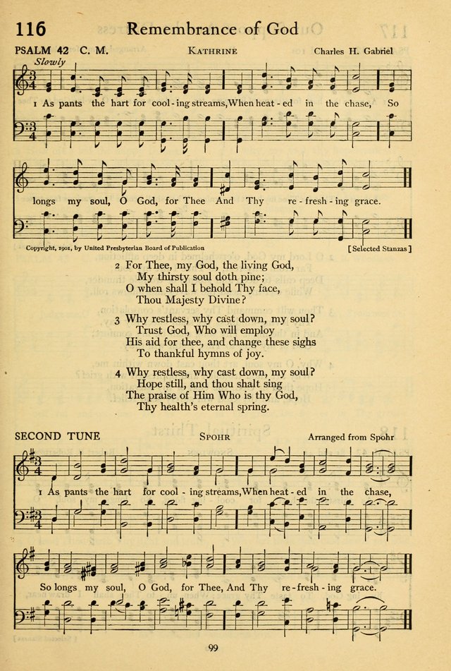 The Psalter: with responsive readings page 99