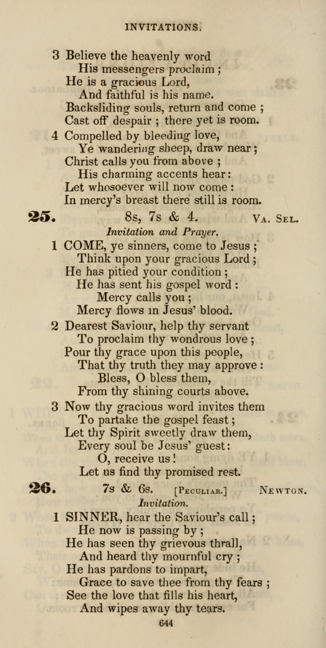 The Psalmist: a new collection of hymns for the use of Baptist churches; with a supplement page 704