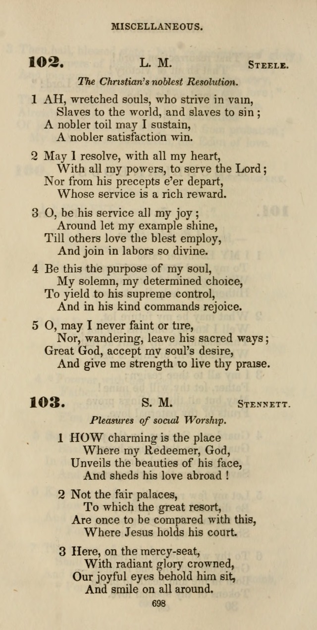 The Psalmist: a new collection of hymns for the use of Baptist churches; with a supplement page 758