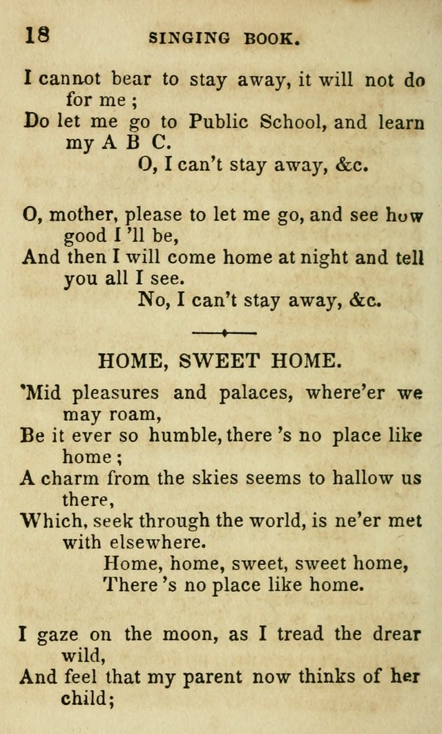 The Public School Singing Book: a collection of original and other songs, odes, hymns, anthems, and chants used in the various public schools page 20
