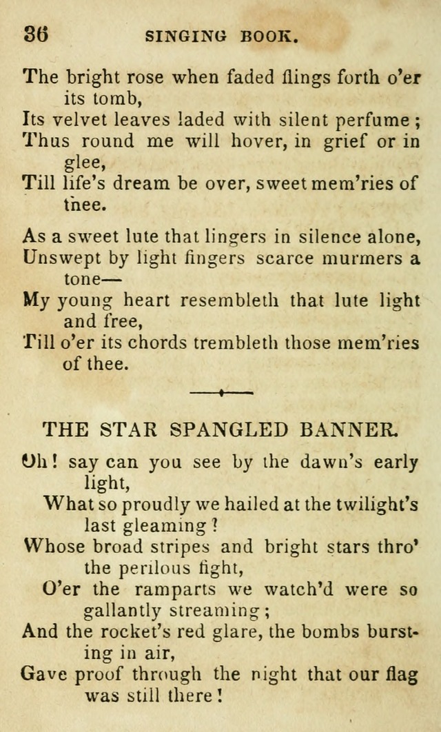 The Public School Singing Book: a collection of original and other songs, odes, hymns, anthems, and chants used in the various public schools page 40