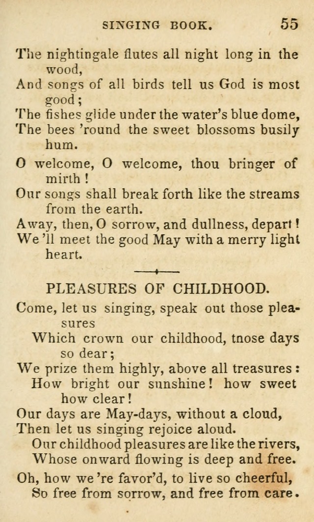 The Public School Singing Book: a collection of original and other songs, odes, hymns, anthems, and chants used in the various public schools page 59