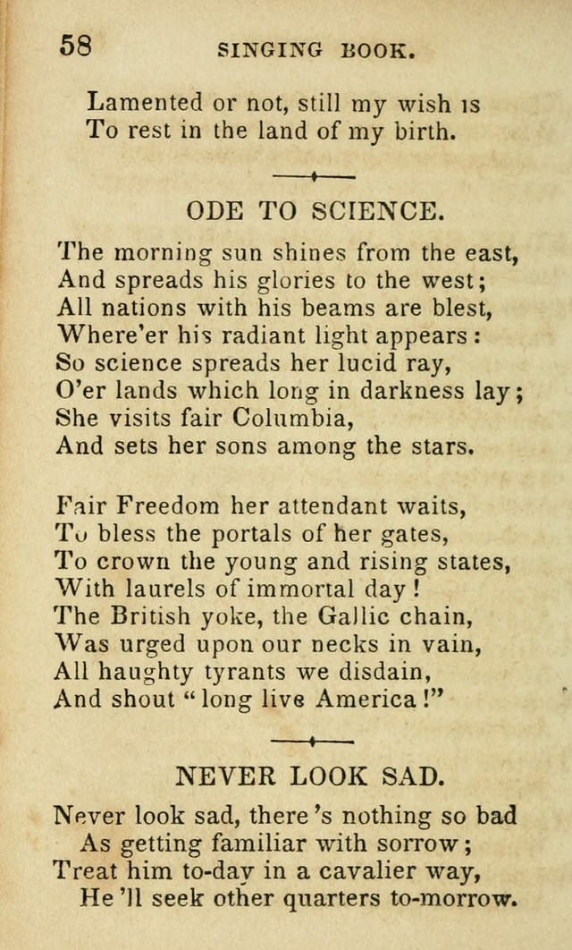 The Public School Singing Book: a collection of original and other songs, odes, hymns, anthems, and chants used in the various public schools page 62