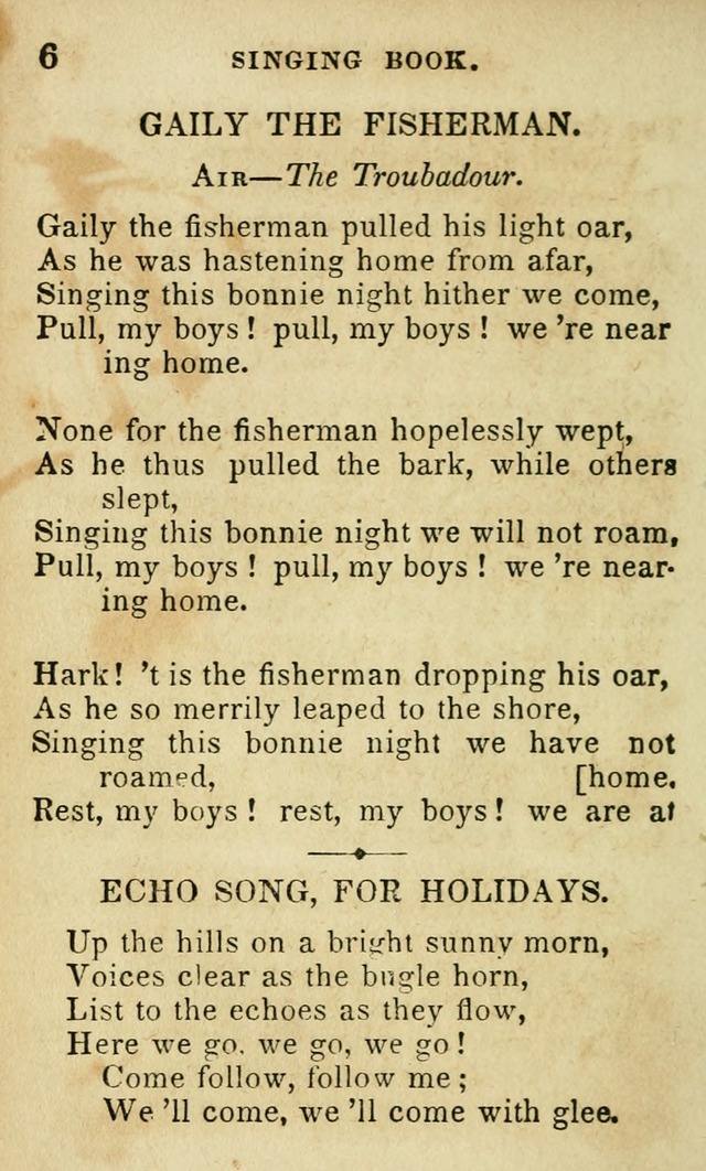 The Public School Singing Book: a collection of original and other songs, odes, hymns, anthems, and chants used in the various public schools page 8