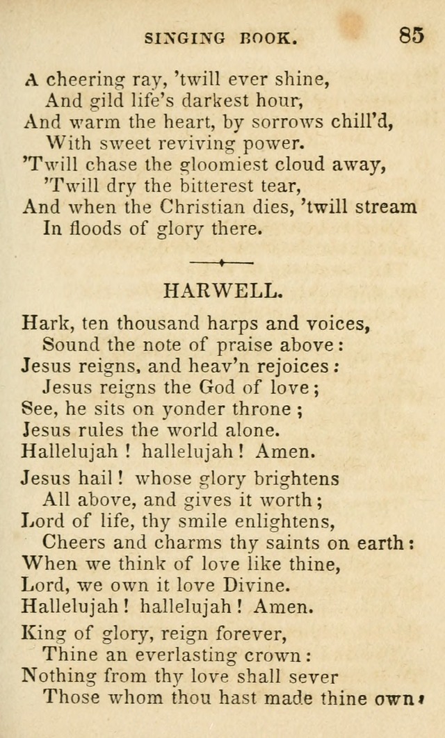 The Public School Singing Book: a collection of original and other songs, odes, hymns, anthems, and chants used in the various public schools page 89