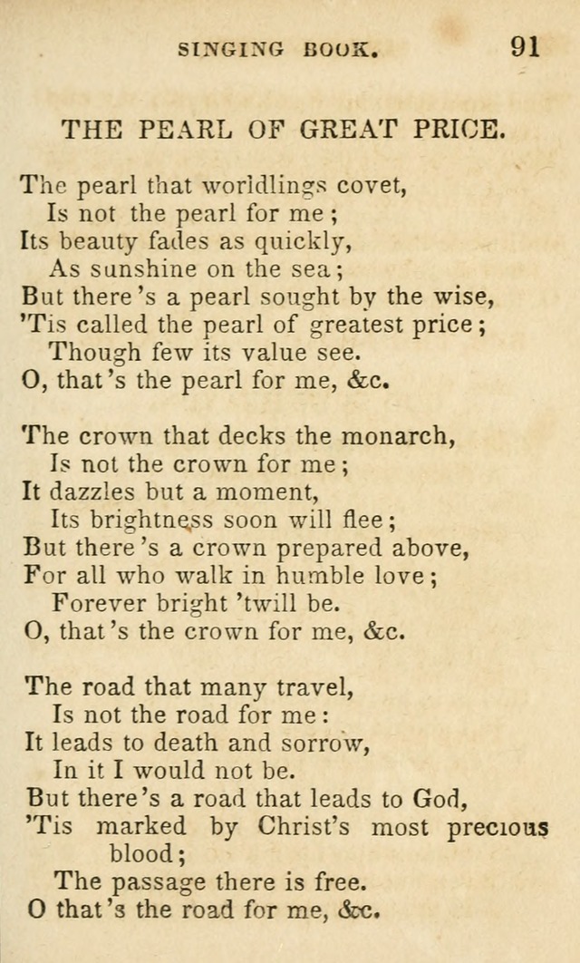 The Public School Singing Book: a collection of original and other songs, odes, hymns, anthems, and chants used in the various public schools page 95