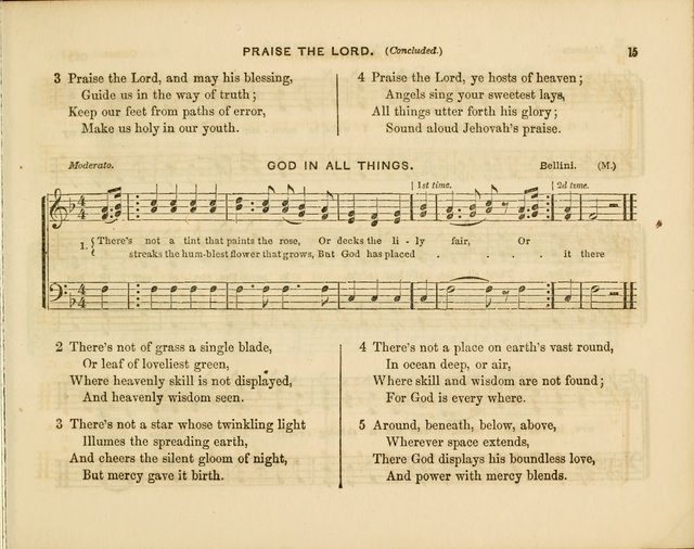 Plymouth Sabbath School Collection: or, Hymns and Tunes page 15