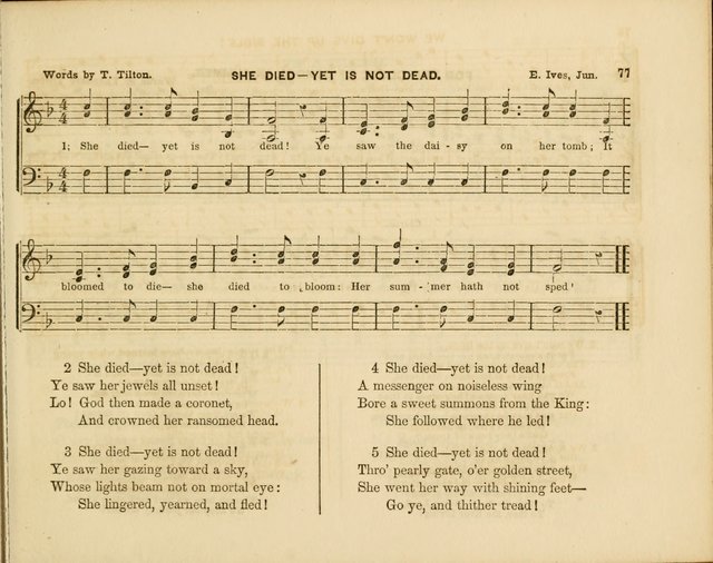 Plymouth Sabbath School Collection: or, Hymns and Tunes page 77