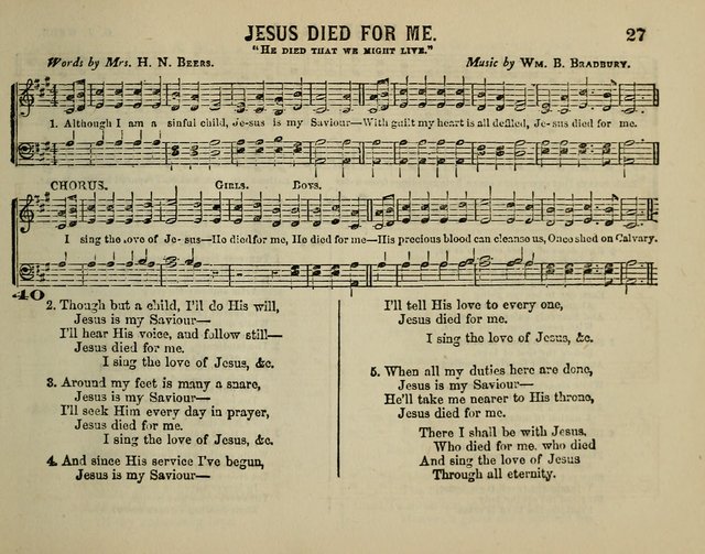 The Plymouth Sabbath School Collection of Hymns and Tunes page 27