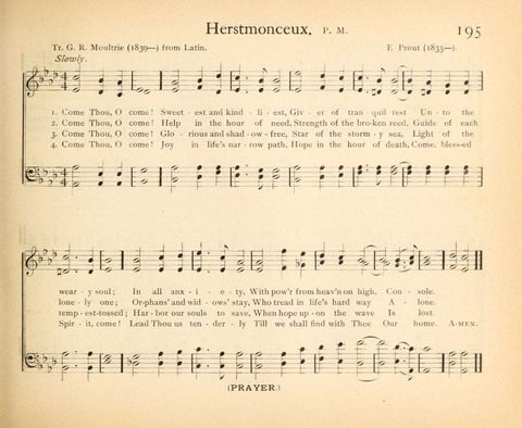 Plymouth Sunday-School Hymnal: for use in schools, prayer-meetings, and missions page 195