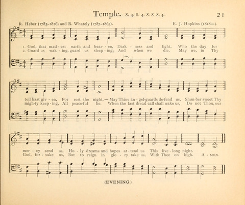 Plymouth Sunday-School Hymnal: for use in schools, prayer-meetings, and missions page 21