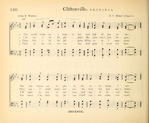 Plymouth Sunday-School Hymnal: for use in schools, prayer-meetings, and missions page 220