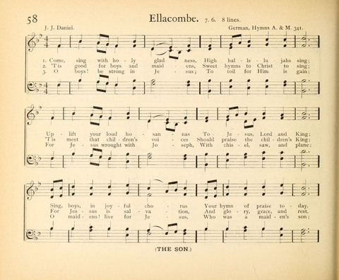 Plymouth Sunday-School Hymnal: for use in schools, prayer-meetings, and missions page 58