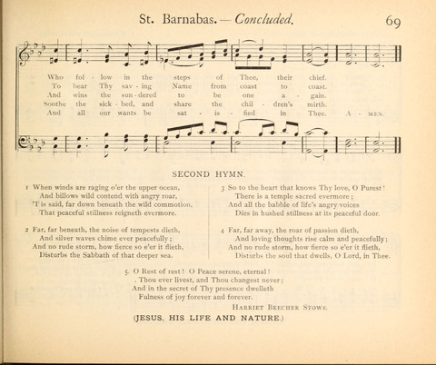 Plymouth Sunday-School Hymnal: for use in schools, prayer-meetings, and missions page 69