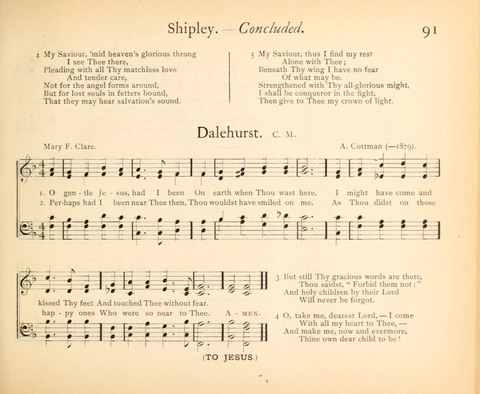 Plymouth Sunday-School Hymnal: for use in schools, prayer-meetings, and missions page 91