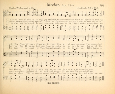 Plymouth Sunday-School Hymnal: for use in schools, prayer-meetings, and missions page 99