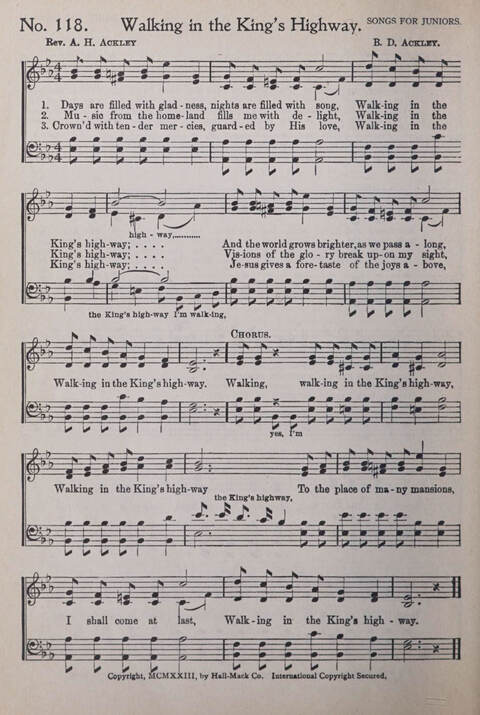 Praise and Service Songs for Sunday Schools page 114