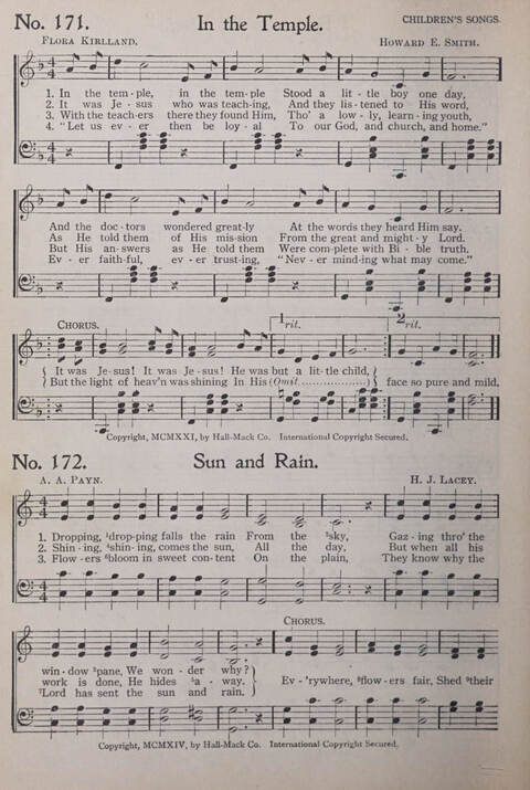 Praise and Service Songs for Sunday Schools page 152
