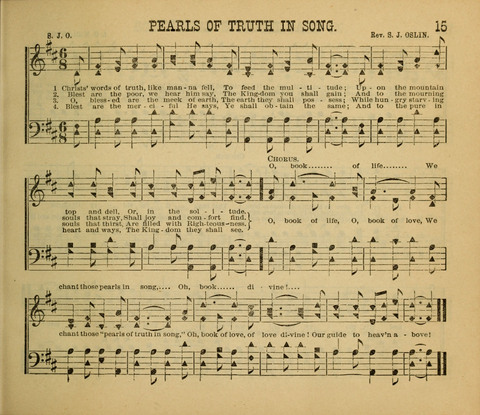 Pearls of Truth in Song: for Sabbath schools, prayer aand praise Meetings page 15