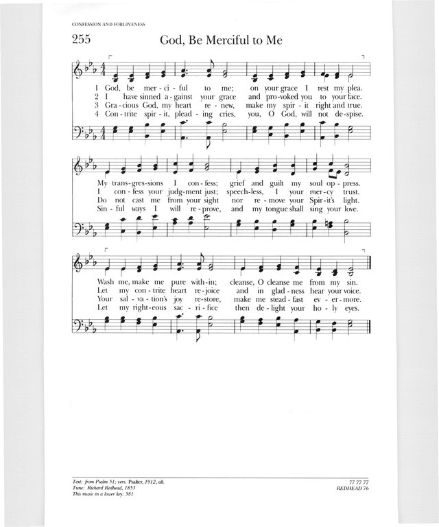 Psalter Hymnal (Gray) page 350
