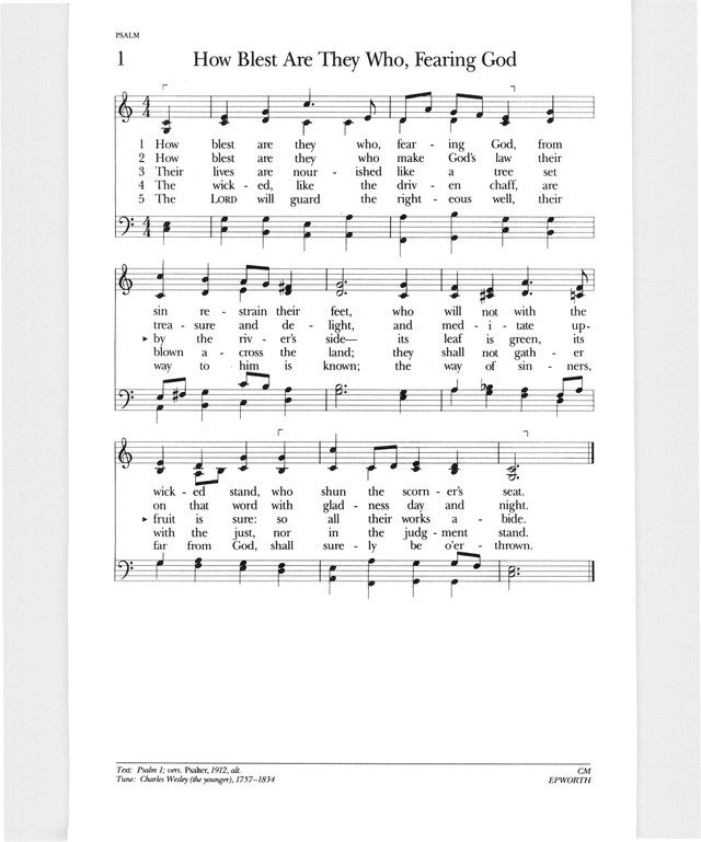Psalter Hymnal (Gray) page xviii
