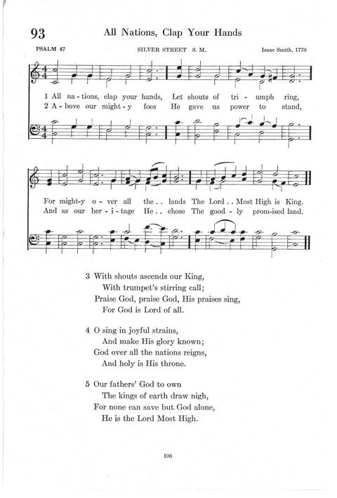 Psalter Hymnal (Red): doctrinal standards and liturgy of the Christian Reformed Church page 106