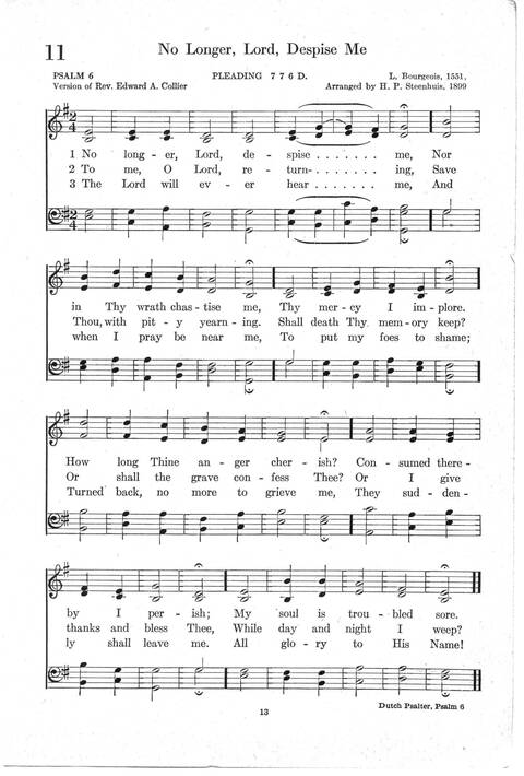 Psalter Hymnal (Red): doctrinal standards and liturgy of the Christian Reformed Church page 13
