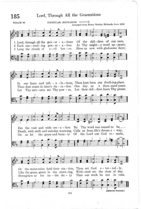 Psalter Hymnal (Red): doctrinal standards and liturgy of the Christian Reformed Church page 211
