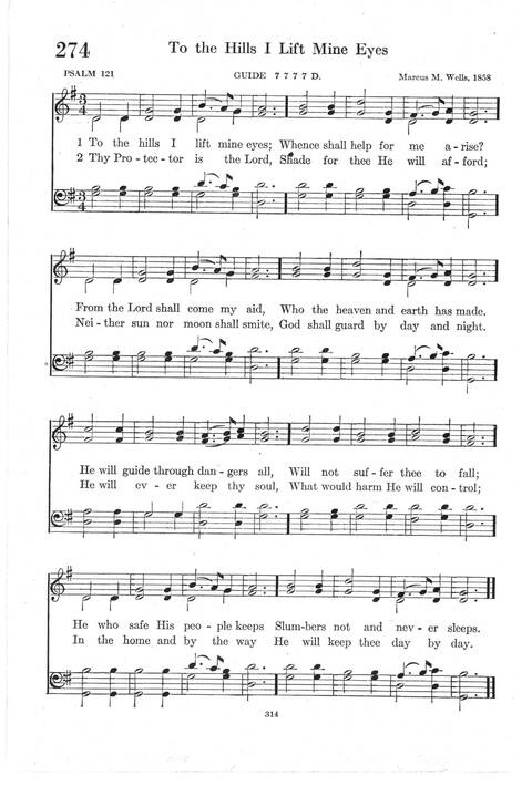 Psalter Hymnal (Red): doctrinal standards and liturgy of the Christian Reformed Church page 314