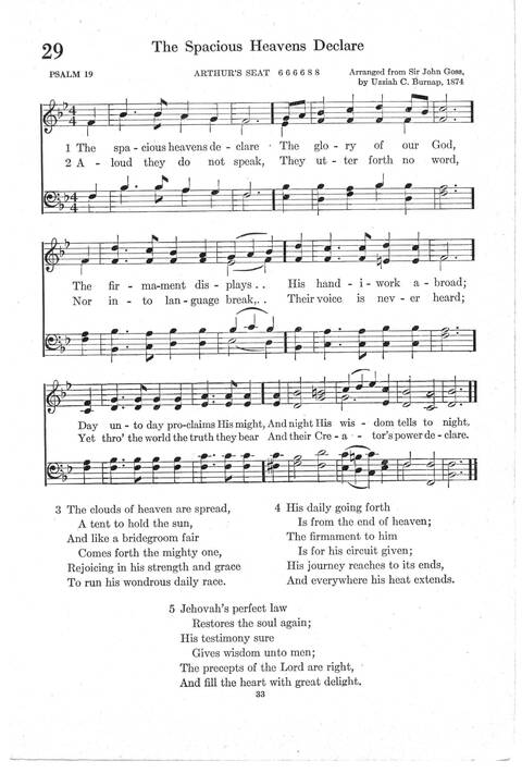 Psalter Hymnal (Red): doctrinal standards and liturgy of the Christian Reformed Church page 33