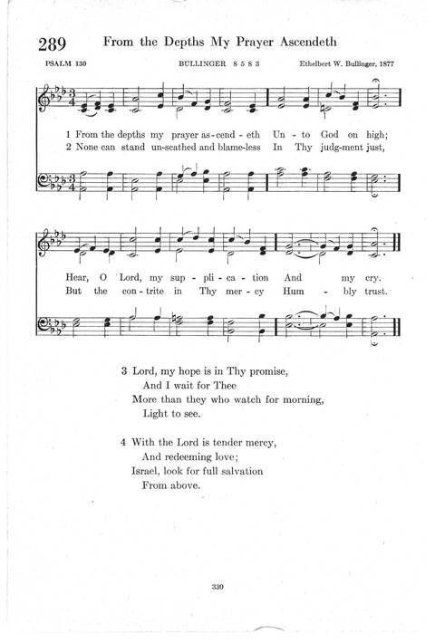 Psalter Hymnal (Red): doctrinal standards and liturgy of the Christian Reformed Church page 330