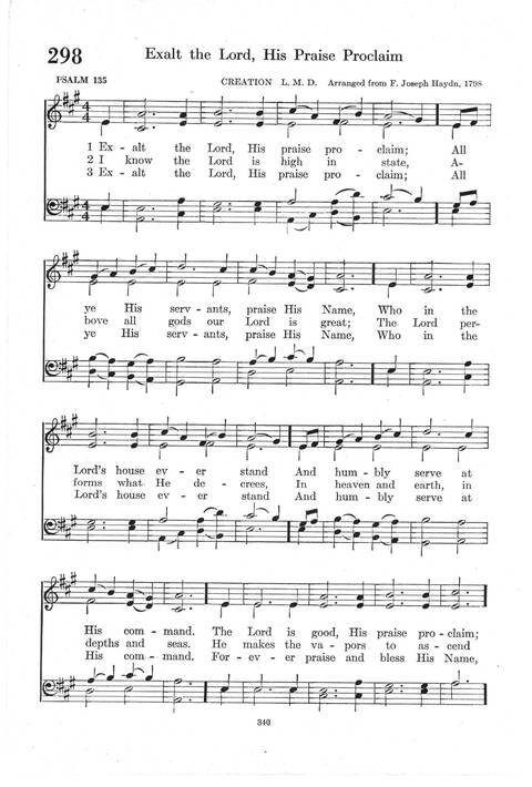 Psalter Hymnal (Red): doctrinal standards and liturgy of the Christian Reformed Church page 340