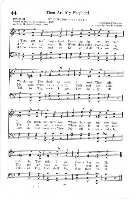 Psalter Hymnal (Red): doctrinal standards and liturgy of the Christian Reformed Church page 50