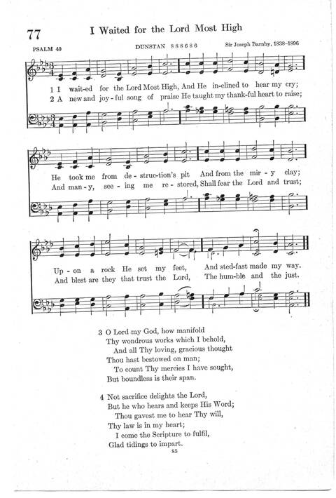 Psalter Hymnal (Red): doctrinal standards and liturgy of the Christian Reformed Church page 85
