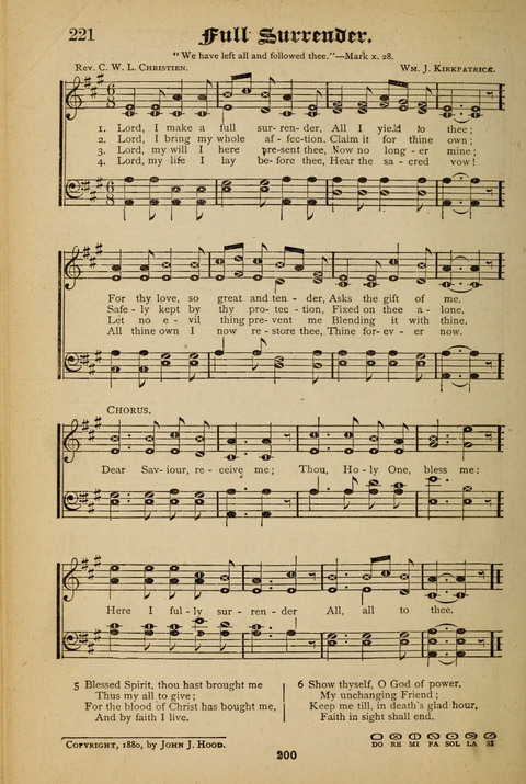 The Quartet: Four Complete Works in One Volume (Songs of Redeeming Love, The Ark of Praise, the Quiver of Sacred Song, and the Hymns of the Heart with Solos) page 198