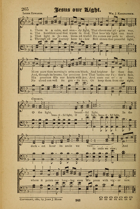 The Quartet: Four Complete Works in One Volume (Songs of Redeeming Love, The Ark of Praise, the Quiver of Sacred Song, and the Hymns of the Heart with Solos) page 240