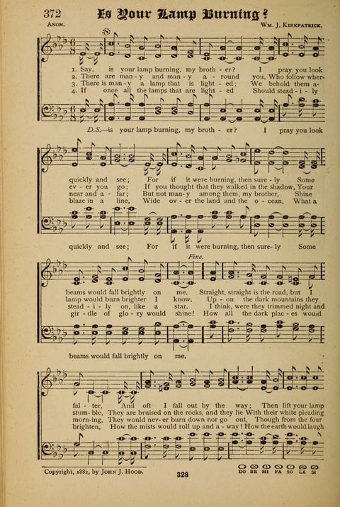 The Quartet: Four Complete Works in One Volume (Songs of Redeeming Love, The Ark of Praise, the Quiver of Sacred Song, and the Hymns of the Heart with Solos) page 326