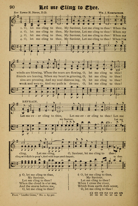 The Quartet: Four Complete Works in One Volume (Songs of Redeeming Love, The Ark of Praise, the Quiver of Sacred Song, and the Hymns of the Heart with Solos) page 90
