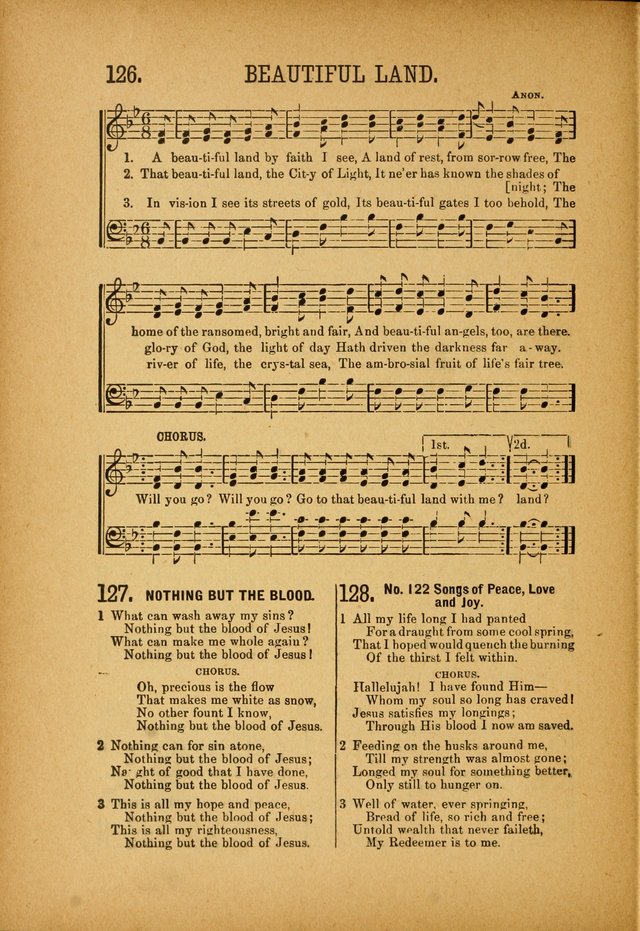 Quartette: containing Songs for the Ransomed, Songs of Love Peace and Joy, Gems of Gospel Song, Salvation Echoes, with one hundred choice selections added page 116