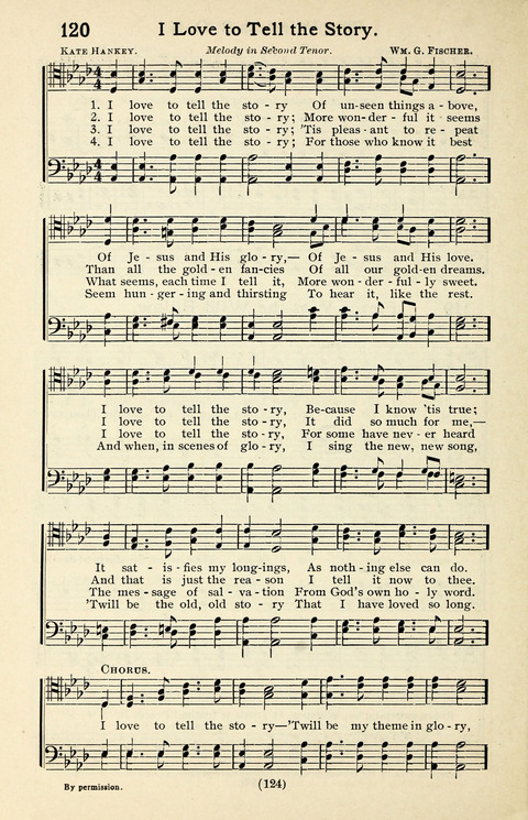 Quartets and Choruses for Men: A Collection of New and Old Gospel Songs to which is added Patriotic, Prohibition and Entertainment Songs page 122