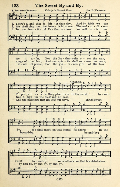 Quartets and Choruses for Men: A Collection of New and Old Gospel Songs to which is added Patriotic, Prohibition and Entertainment Songs page 125
