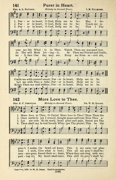 Quartets and Choruses for Men: A Collection of New and Old Gospel Songs to which is added Patriotic, Prohibition and Entertainment Songs page 144