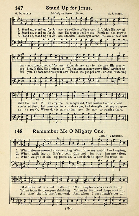 Quartets and Choruses for Men: A Collection of New and Old Gospel Songs to which is added Patriotic, Prohibition and Entertainment Songs page 148