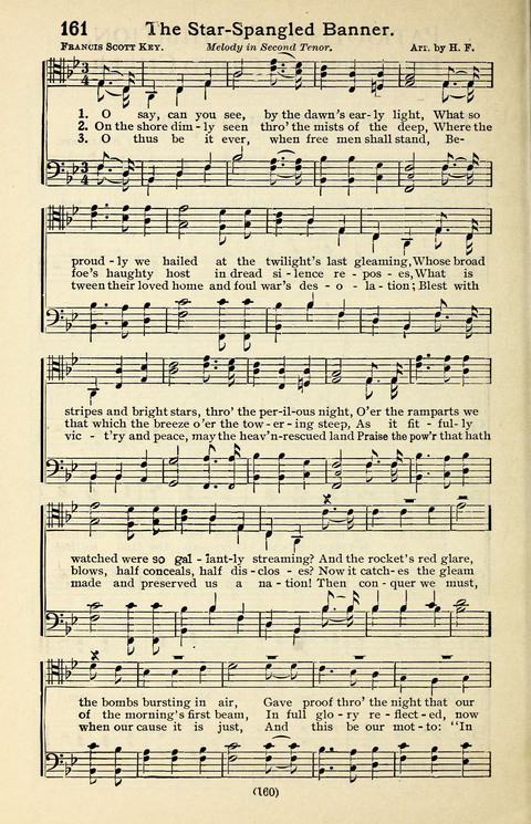 Quartets and Choruses for Men: A Collection of New and Old Gospel Songs to which is added Patriotic, Prohibition and Entertainment Songs page 158