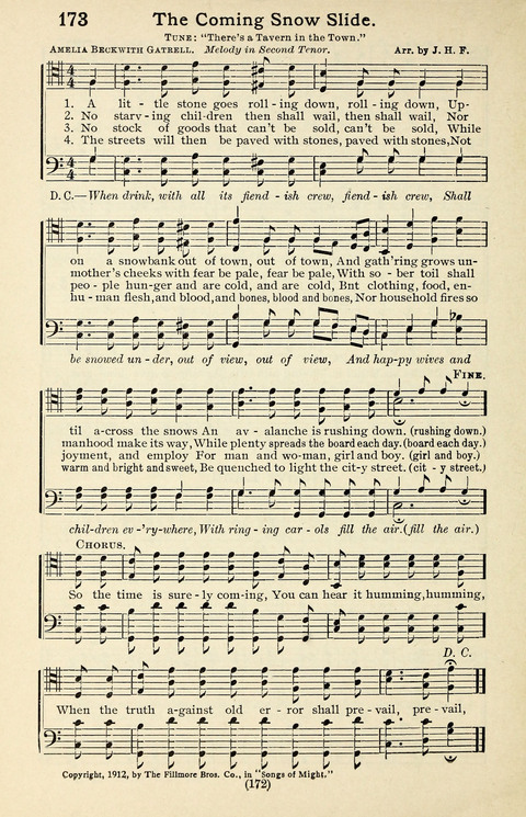 Quartets and Choruses for Men: A Collection of New and Old Gospel Songs to which is added Patriotic, Prohibition and Entertainment Songs page 170