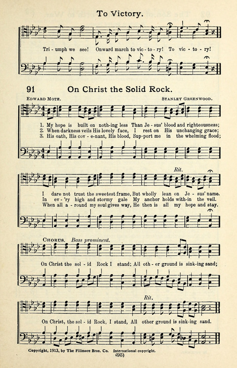 Quartets and Choruses for Men: A Collection of New and Old Gospel Songs to which is added Patriotic, Prohibition and Entertainment Songs page 93