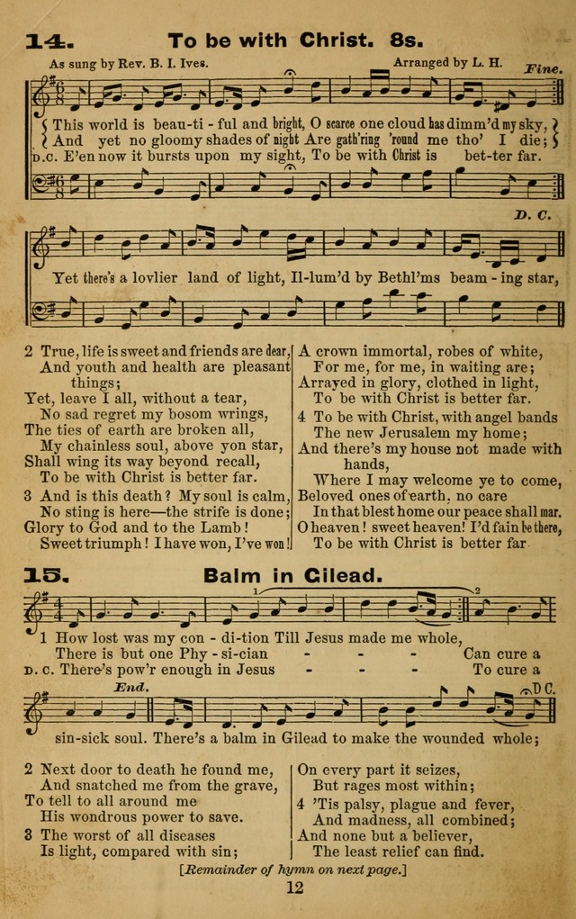 The Revivalist: a Collection of Choice Revival Hymns and Tunes page 12